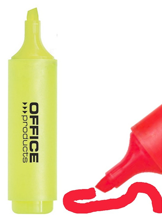 Zakreślacz fluorescencyjny OFFICE PRODUCTS, 2-5mm (linia), różowy