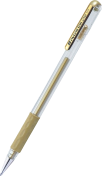 Długopis żelowy Pentel Hybrid Gel Grip K118 złoty