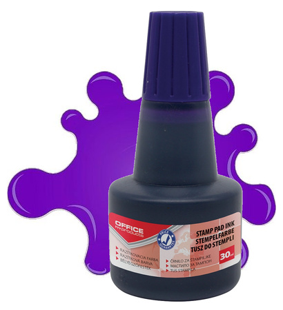 Tusz do pieczątek Office Products 30ml niebieski