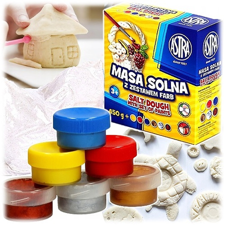 Masa solna Astra 450g z zestawem farb