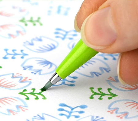 Pisaki pędzelkowe Pentel Brush Sign Pen SES15C 12 kolorów