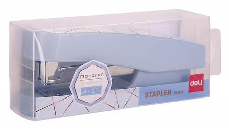 Zszywacz Deli Macaron niebieski