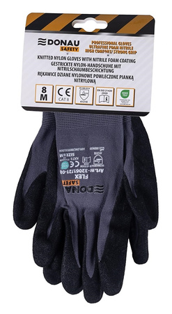 Rękawice Donau Safety Flex rozm.7 szare