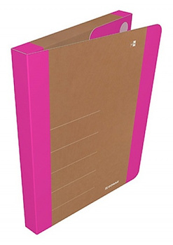 Teczka na rzepy DONAU LIFE, A4/3cm, różowa