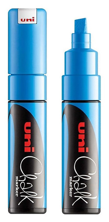 Marker kredowy Uni Chalk PWE-8K metalik niebieski