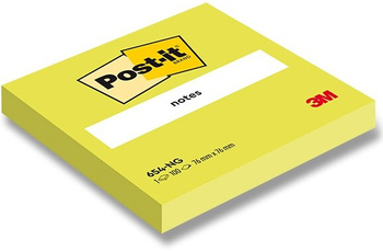 Karteczki Post-it 76x76mm (654-NG) jaskrawozielone (100)