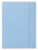 Teczka kartonowa z gumką Donau A4/400g w kratę jasnoniebieska
