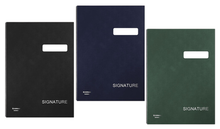 Teczka do podpisu DONAU, karton/PP, A4, 450gsm, 20-przegr., zielona