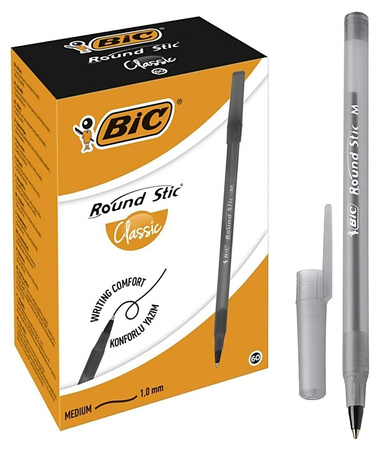 Długopis BiC Round Stic czarny (60)