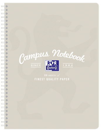 Kołozeszyt Oxford Campus Pastel A4+/80k kratka mix kolorów