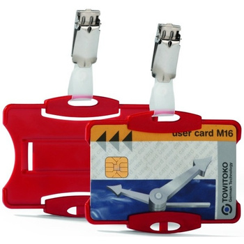 HOLDER DO KARTY DURABLE CZERWONY (25)