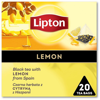 Herbata Lipton Piramid czarna Lemon (20)