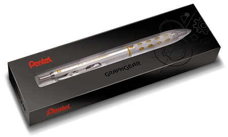 Ołówek automatyczny Pentel GraphGear 1000 0.9mm srebrny