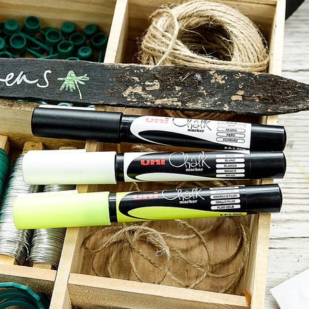 Marker kredowy Uni Chalk PWE-3MS żółty