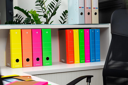 Pojemnik na dokumenty DONAU Life, karton, A4, niebieski