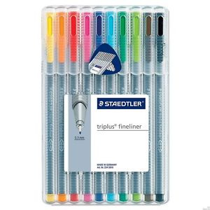 CIENKOPISY STAEDTLER TRIPLUS FINELINER 10 KOLORÓW