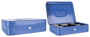 Kasetka na pieniądze Donau 300x90x240mm niebieska