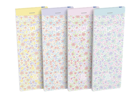 Lista zakupowa Oxford Floral 74x210mm/80k linia mix kolorów