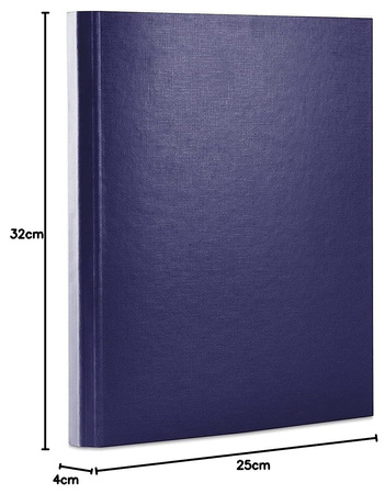 Teczka kartonowa z rzepem Office Products A4/4cm niebieska