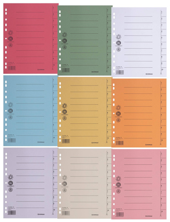 Przekładka DONAU, karton, A4, 235x300mm, 1-10, 1 karta, szara