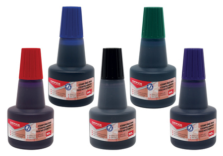 Tusz do pieczątek Office Products 30ml czerwony