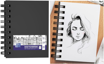 Szkicownik Oxford Sketchbook A6/80k czarny