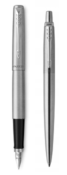Pióro wieczne i długopis Parker Jotter Stainless Steel CT