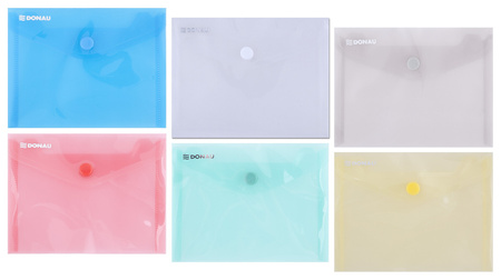 Teczka kopertowa Donau A6 transparentna