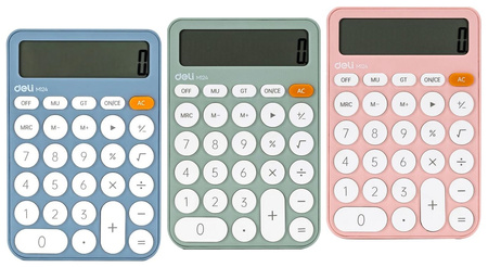 Kalkulator Deli M124 zielony