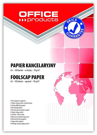 Papier kancelaryjny Office Products A3/100k kratka