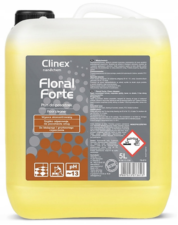 Płyn CLINEX Floral Forte 5L,  do czyszczenia posadzek