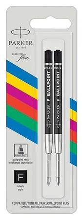 Wkłady do długopisu Parker QuinkFlow F czarne (2)