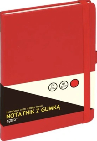 Notatnik Grand A6/80k kratka czerwony