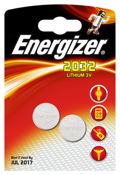 Baterie Energizer Lithium CR2032 3V (2)