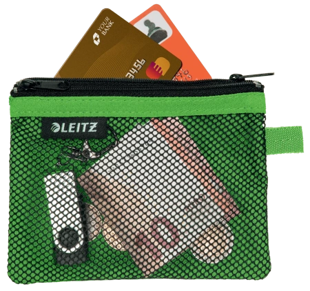 Saszetka Leitz Wow 10.5x14cm 2 kieszonki zielona