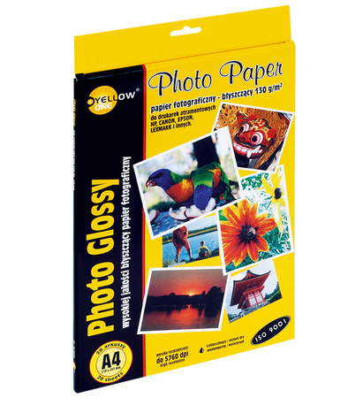 PAPIER FOTO YELLOW ONE A4 130g BŁYSK (20)