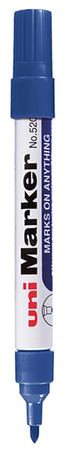 Marker permanentny Uni No.520F okrągły niebieski