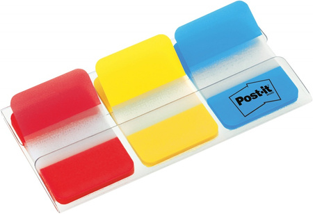 ZAKŁADKI POST-IT 25*38mm 3 KOLORY (3*22)