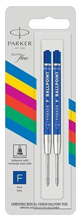 Wkłady do długopisu Parker QuinkFlow F niebieskie (2)