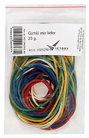 Gumki recepturki Victory 25g mix kolorów