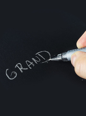 Długopis żelowy Grand GR-101 srebrny