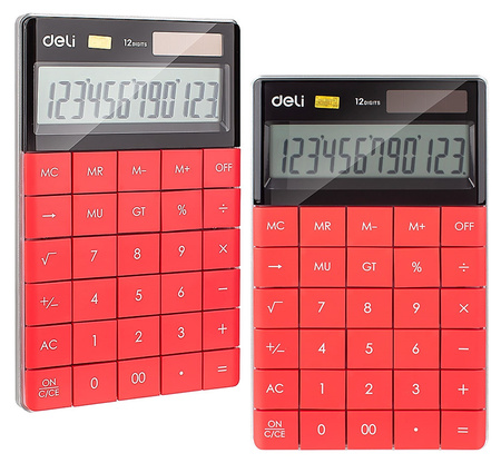 Kalkulator Deli 1589 czerwony