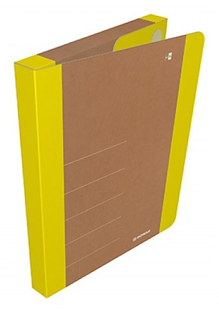 Teczka na rzepy DONAU LIFE, A4/3cm, żółta