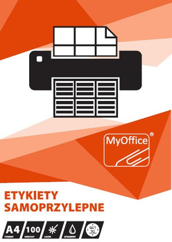 Etykiety MyOffice A4 210x148mm białe (100)