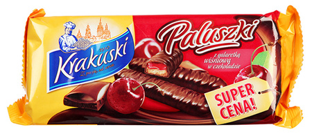 CIASTKA KRAKUSKI PALUSZKI 144g WIŚNIOWA GALARETKA