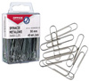 Spinacze metalowe OFFICE PRODUCTS, gładkie, 50mm, 40szt., srebrne
