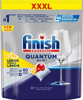 Kapsułki do zmywarki Finish Quantum All-in-1 Lemon (60)