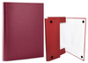 Teczka kartonowa z rzepem Office Products A4/4cm bordowa