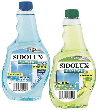 Płyn do szyb Sidolux 500ml zapas Cytryna