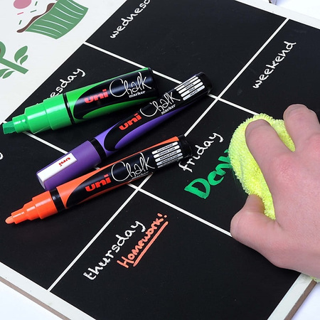 Markery kredowe Uni PWE-5M 8 kolorów